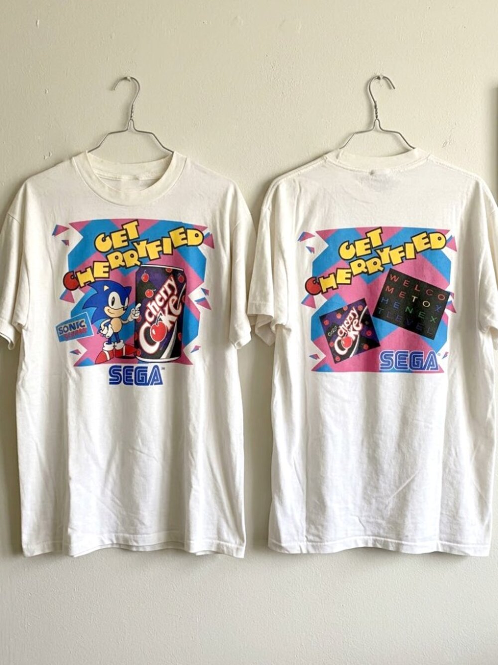 Sonic The Hedgehog White T-Shirt REPRINT